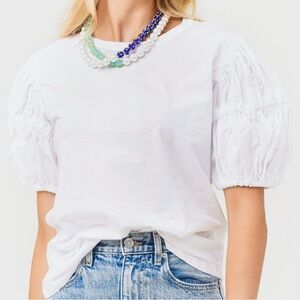 A.L.C Kora Puff Sleeve Cotton Shirt